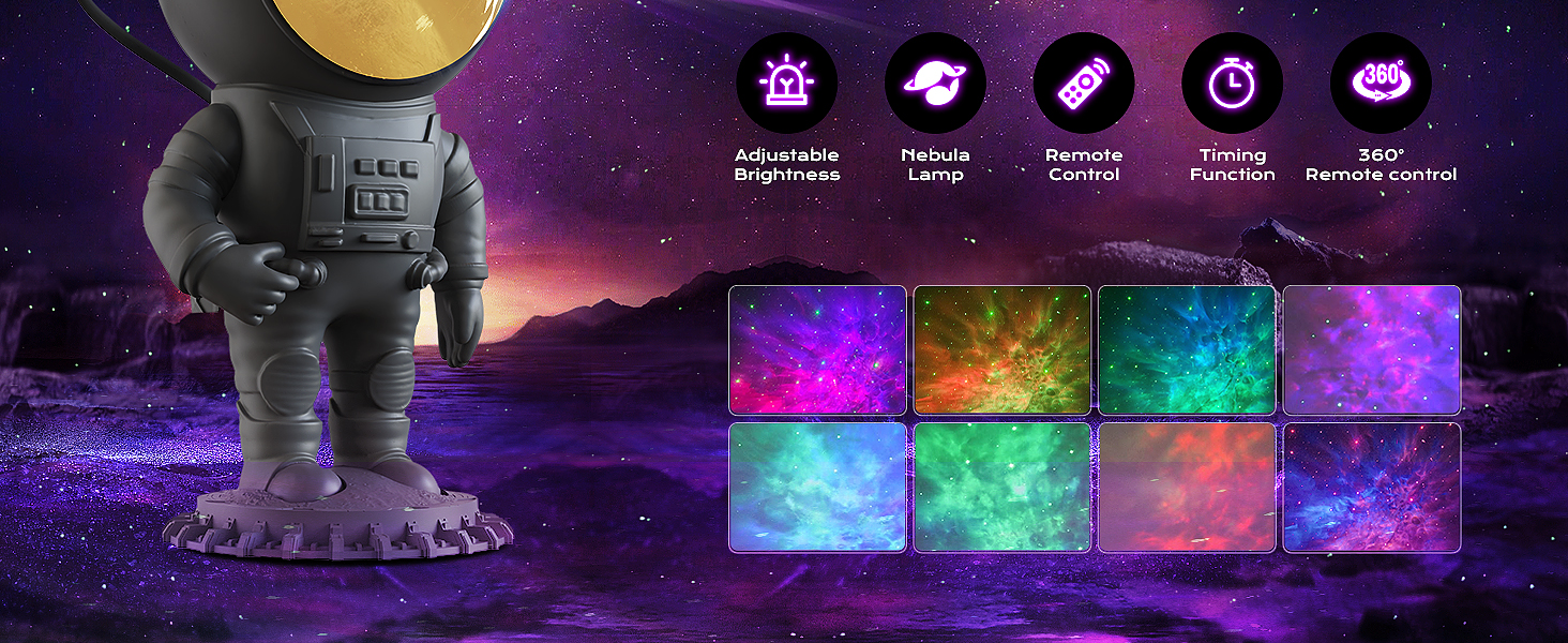 Astronaut Galaxy Star Projector