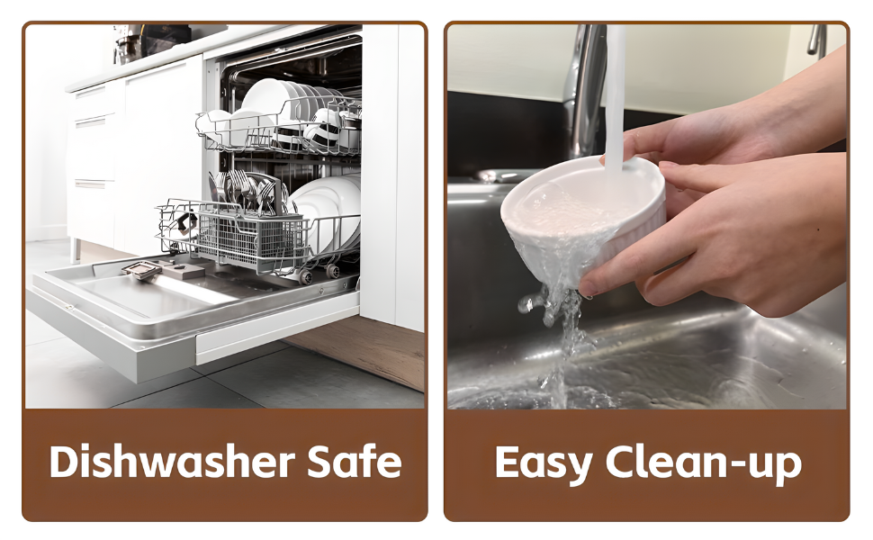 Ramekins 8 oz Oven Safe,Set of 8, Elegant Classic Style