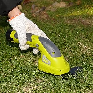 DEWINNER 2 En 1 Cisailles à Gazon,Batterie 7.2V, Largeur De Lame De 100, Pour Couper Les Haies, Les Pelouses, Comprend Un Tailleur Portatif, Une Batterie Et Un Chargeur 19 Puissante et compacte