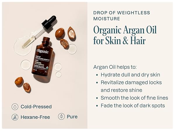 Organic Argan Oil for Skin & Hair