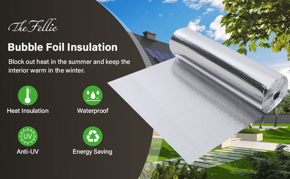 Bubble Reflective Insulation, The Fellie Double Side Reflective Foam