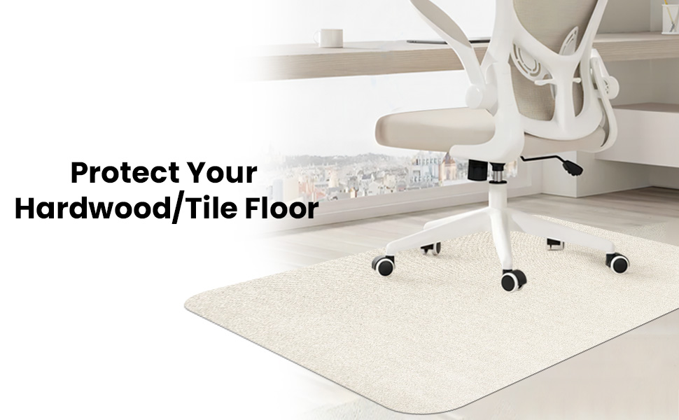 Office Chair Mat for Hardwood Floors, Desk Chair Floor Protectors Mat
