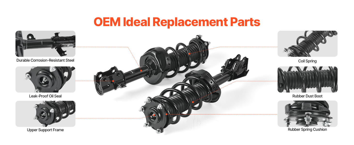automotive replacement struts