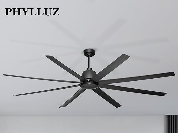 Phylluz 84'' Ceiling Fans No Light - Remote & APP Control