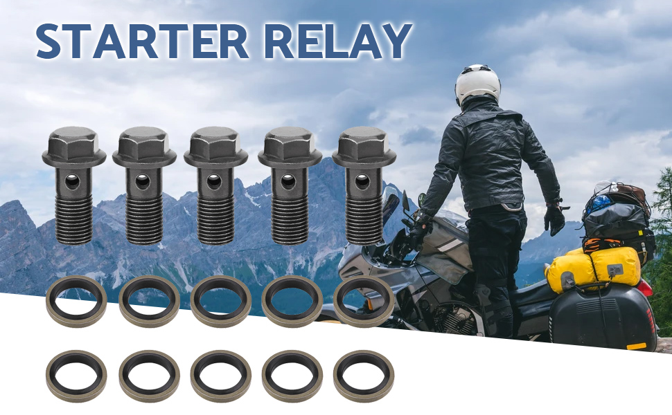 5Pcs Banjo Bolt Washer M10X1.0mm, Banjo Bolts And Fittings