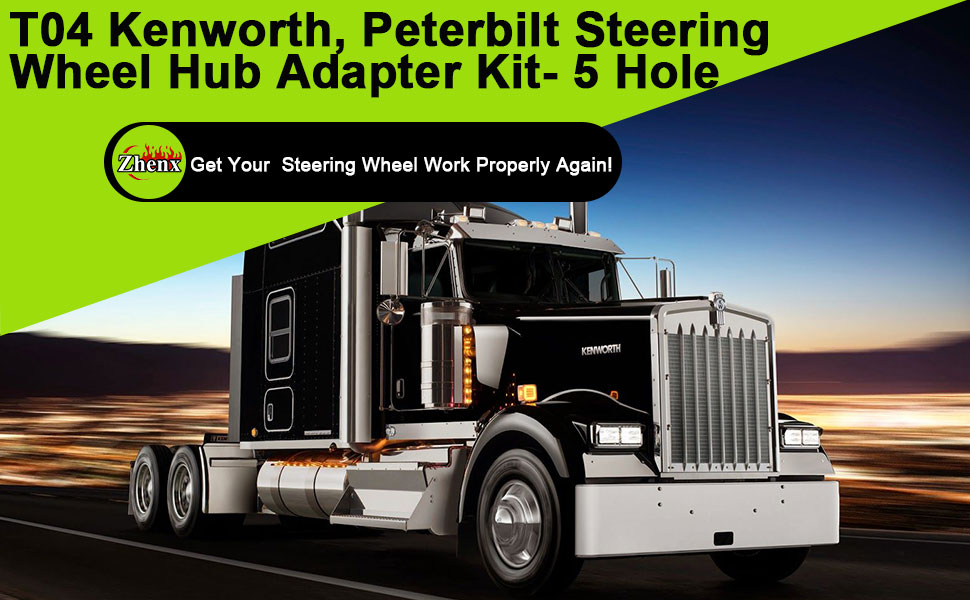 T04 Kenworth, Peterbilt Steering Wheel Hub Adapter Boss Kit