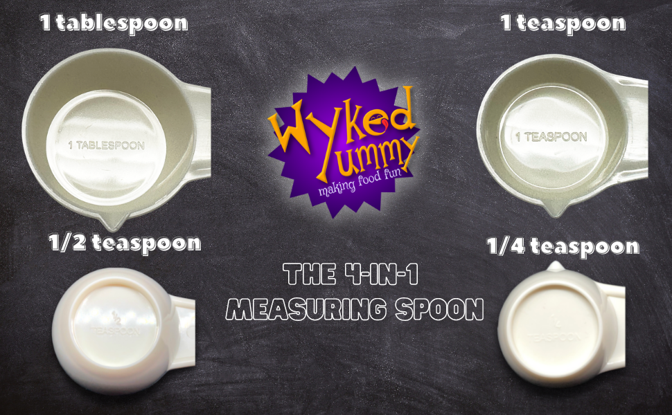 Image shows all 4 spoons up close