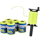 Mason Line String Line - #18 Braided Nylon String - 500 Ft Length - Nylon with Reloadable Line Re...