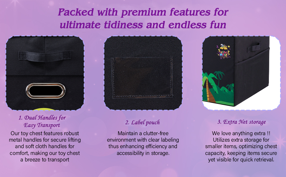 Toy box packed with premium features