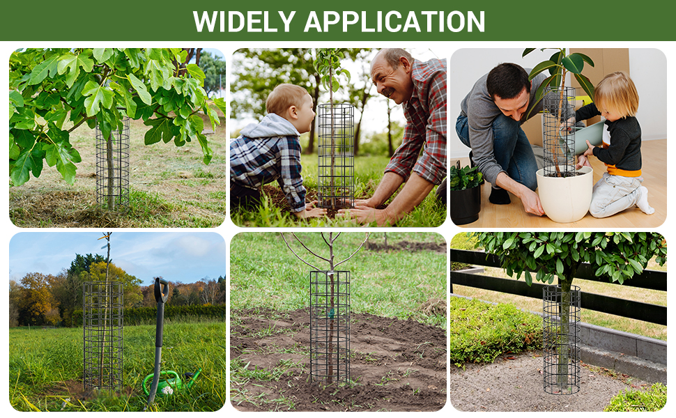 Keten Tree Trunk Protector, 6 Pack Plant Guard Protectors