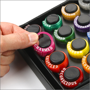 Tabletop Condtion Rings Hand Close Up