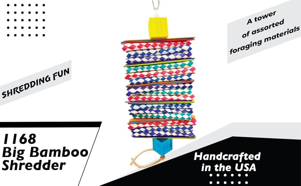 1168 Big Bamboo Shredder impeckable bird toys ebc main.