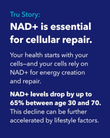 NAD+ is essential for cellular repair and energy