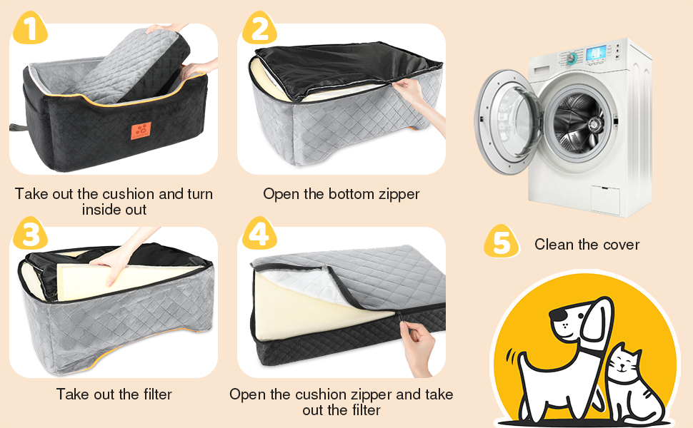 Detachable and Washable Pet Car Seat