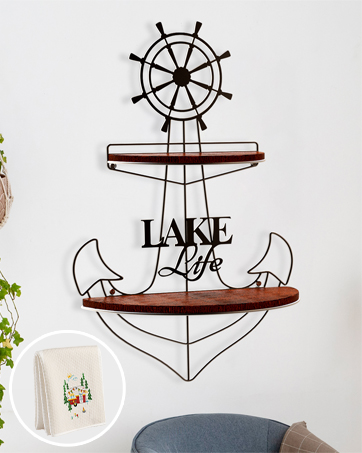 Anchor Floating Shelves for Wall Decor Storage