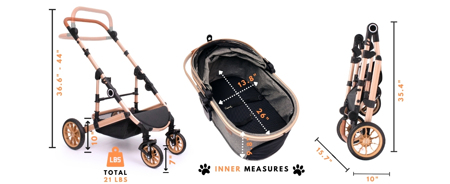 dog stroller for 2 dogs