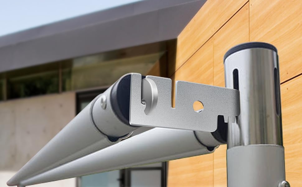 ZhouDaShu Double Crossbar Valance Hanger for Drape Backdrop