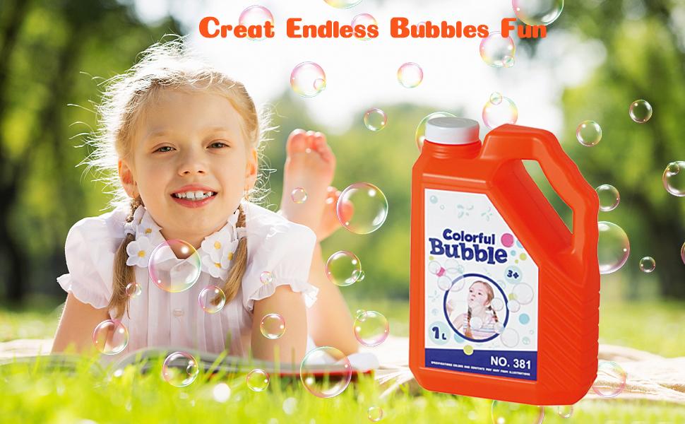 Bubble Solution Refill for Bubble Machine,1 L/ 33.8 OZ Non