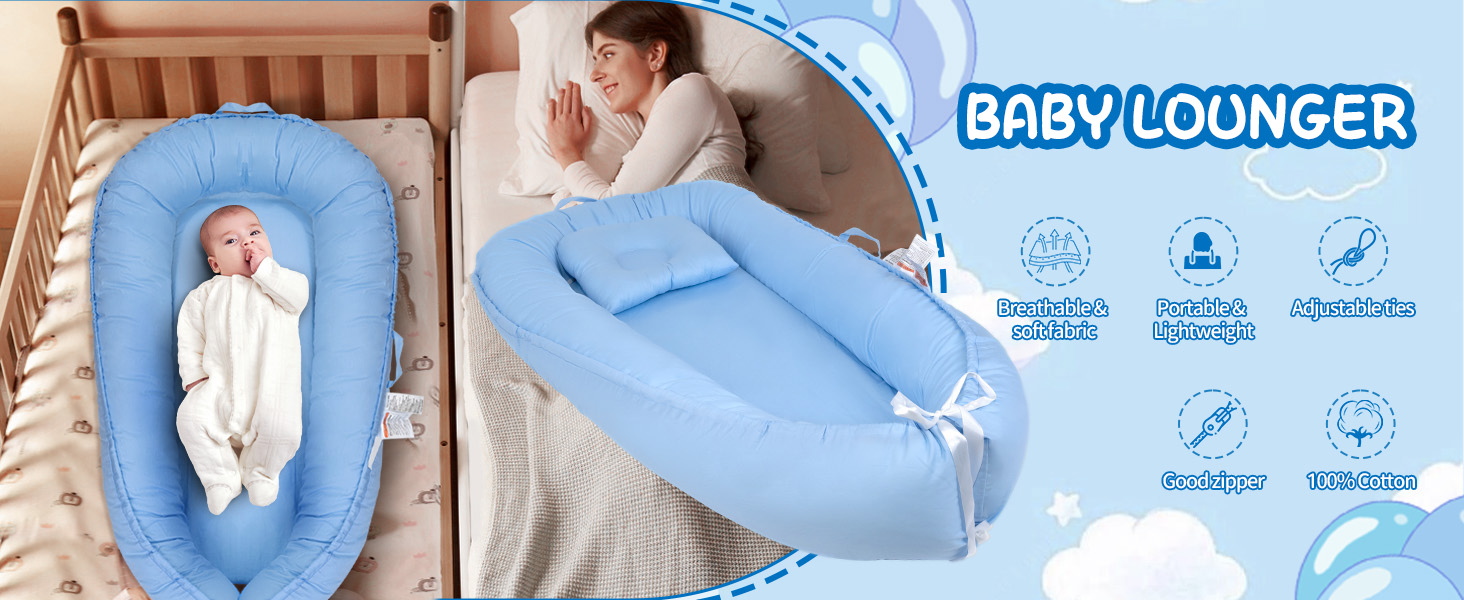 Baby Lounger Pillow for Newborn