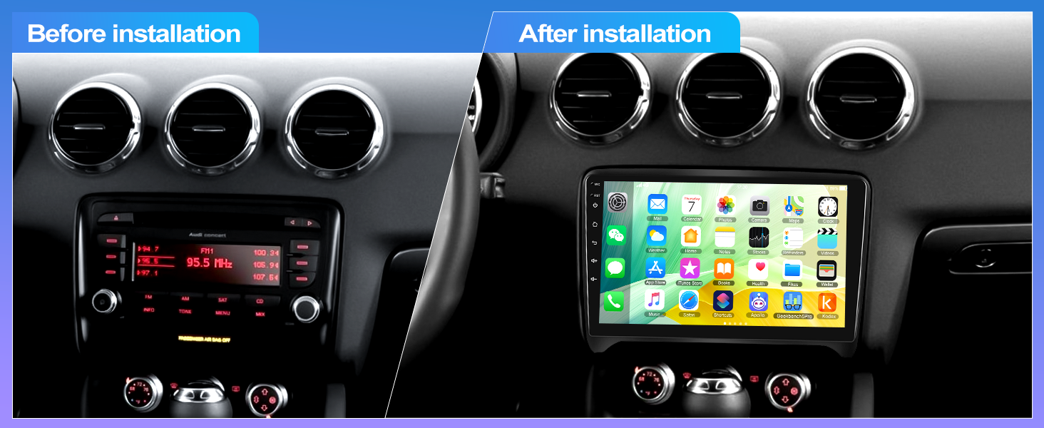 Android Car Stereo for Audi TT MK2 8J 20082014, 9 Inch