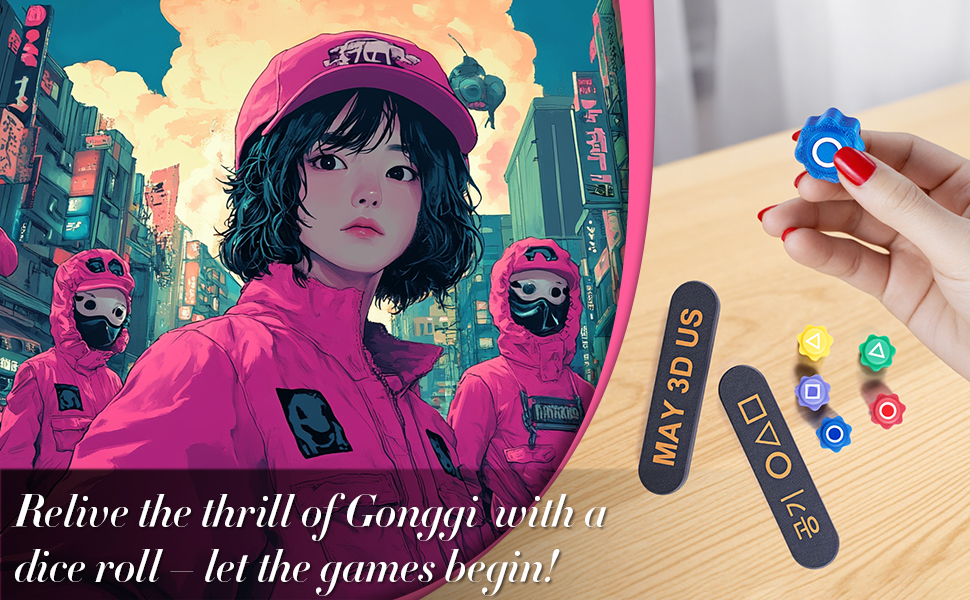 Yipintang Gonggi Game Set, Faithfully Recreate the TV Series Dice Game