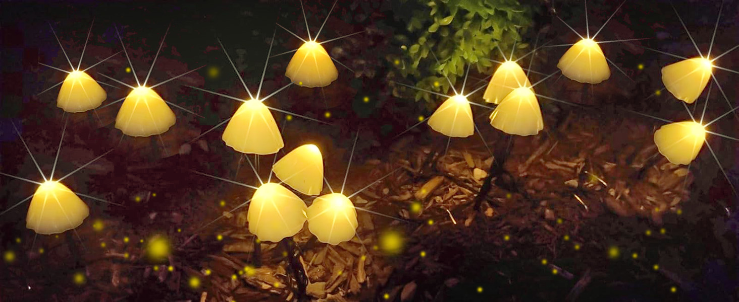 mushroom solar lights
