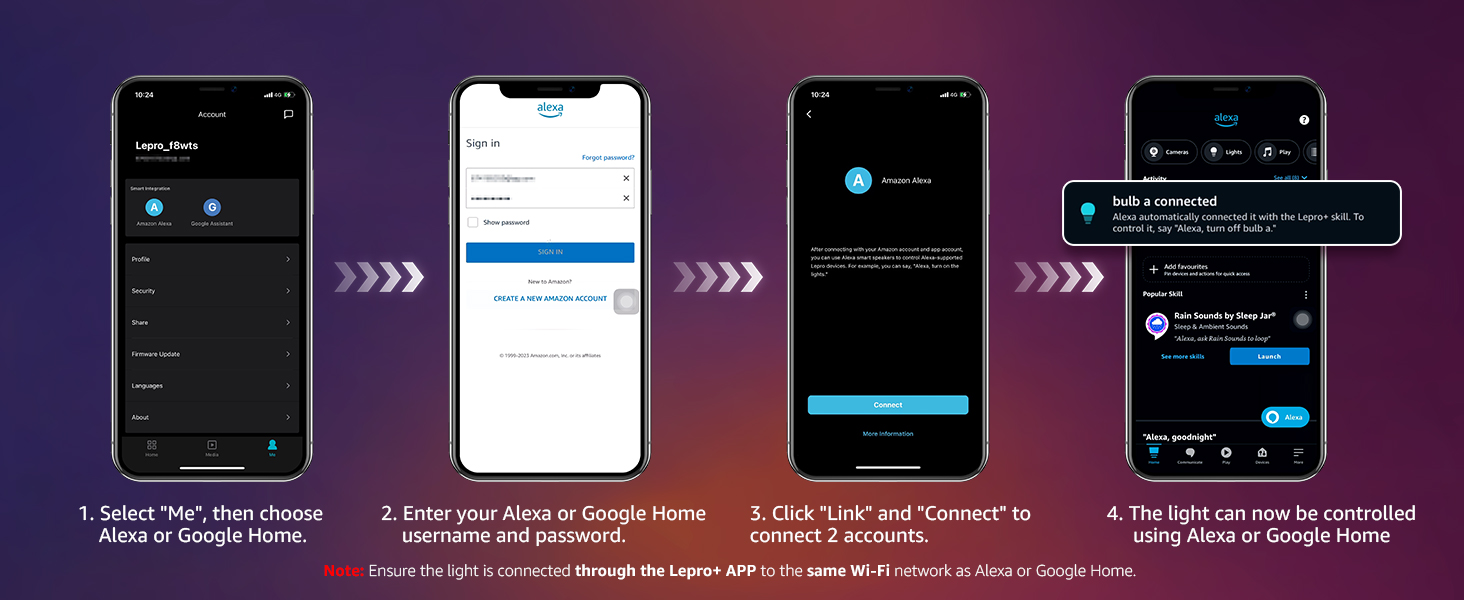 HOW to connect alexa