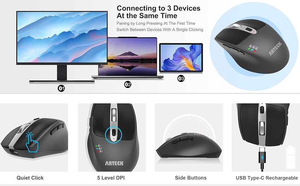 a large main feature product image of the mouse