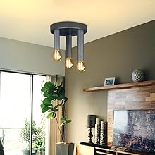 Wohnzimmerlampe E14 Industrial 3 Flammig