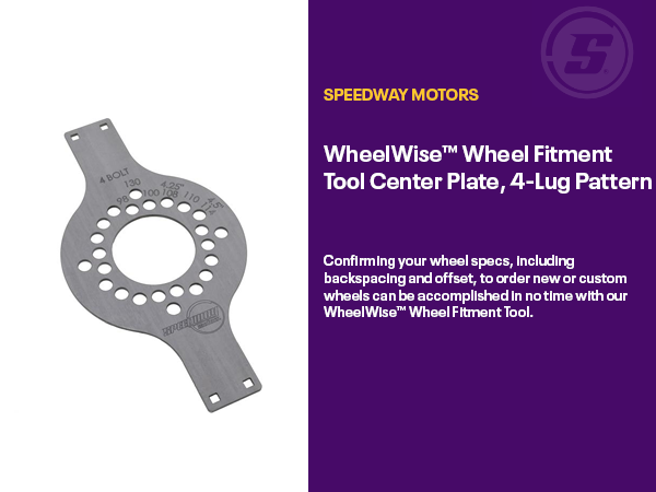 Amazon.com: Speedway Motors WheelWise™ 4-Lug Wheel Fitment