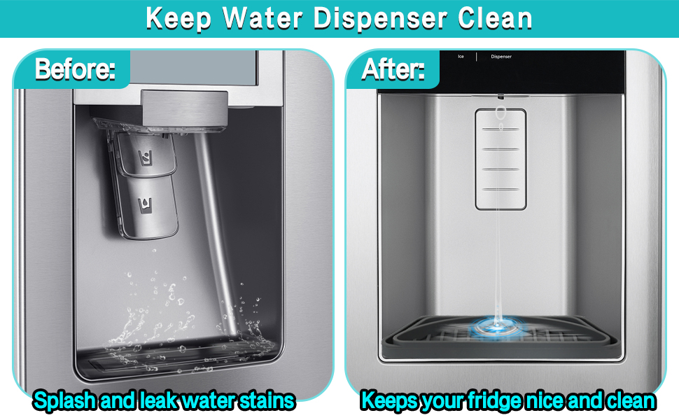 Refrigerator Drip Catcher 2 Pack, Cuttable Refrigerator