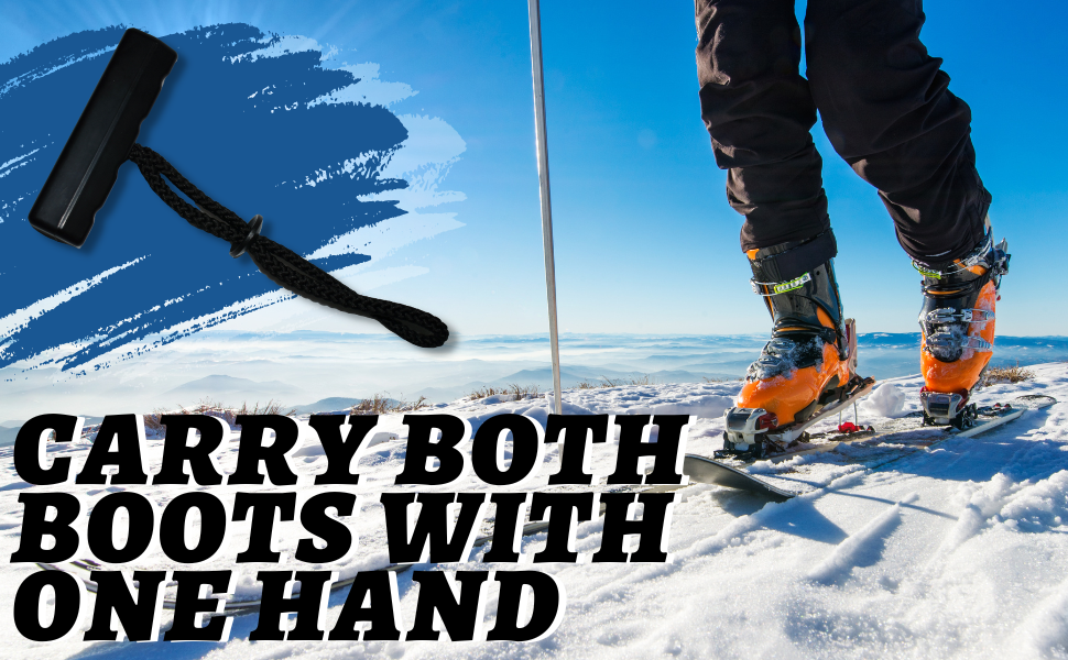 Boxum Ski Boot Carrier Tote Holder Lightweight Ski