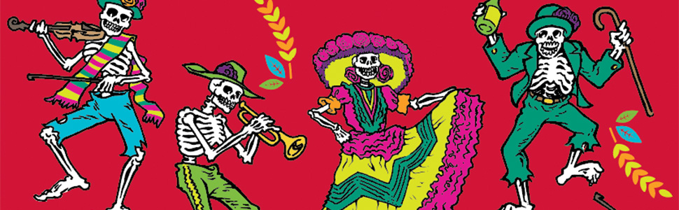 Festive Dancing Skeletons