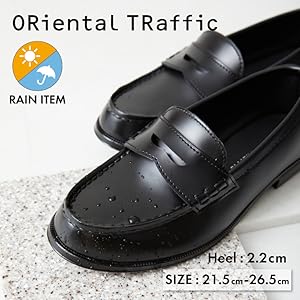 ORIENTALオリエンタル ストラップローファー 7 1/2 ブラック Amazon | [オリエンタルトラフィック] ローファー レイン