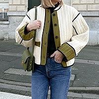 Color Block Puffer Coat