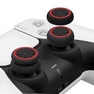 AMOACCESSORIES Thumb Grips Caps Joystick Cover Controller Performance with PS5, Xbox, Switch Pro