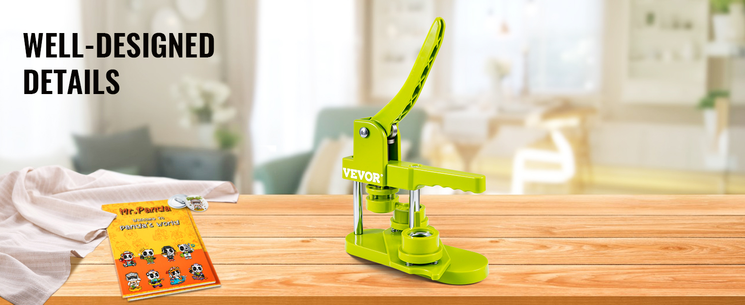 VEVOR Button Maker Machine, 25mm (1 inch) Button Pin Maker