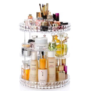 spinning organizer makeup stand