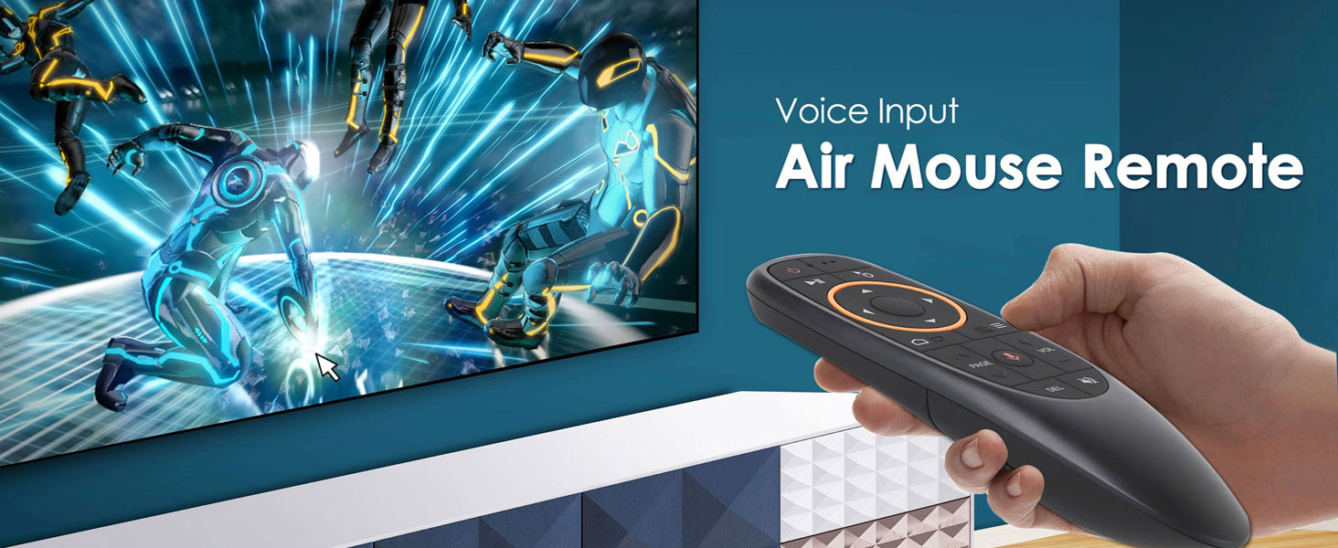 Air Mouse Remote Voice Control, 2.4G Wireless Remote Smart TV Remote ...