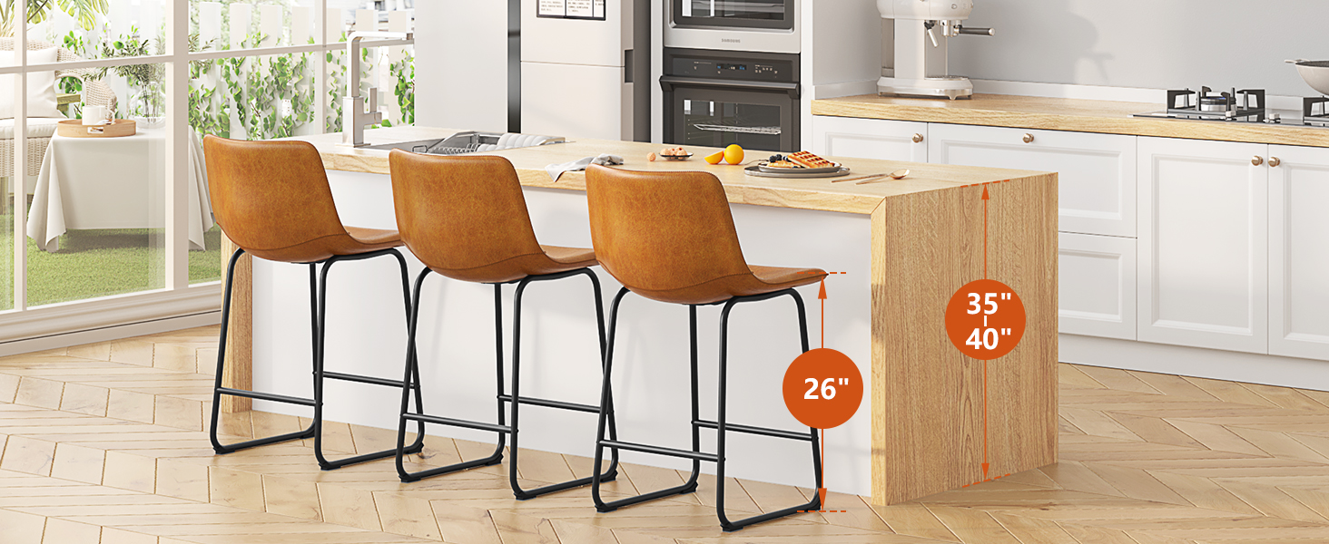leather barstools