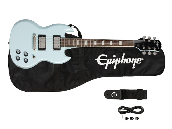 Amazon.com: Epiphone Power Players SG 3/4+ Youth Size, Ice
