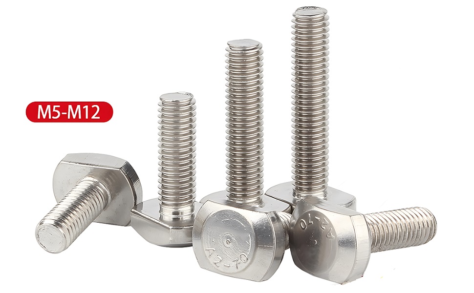 Dreneco T-Slot Bolts Stainless Steel Hammer Head Bolt T