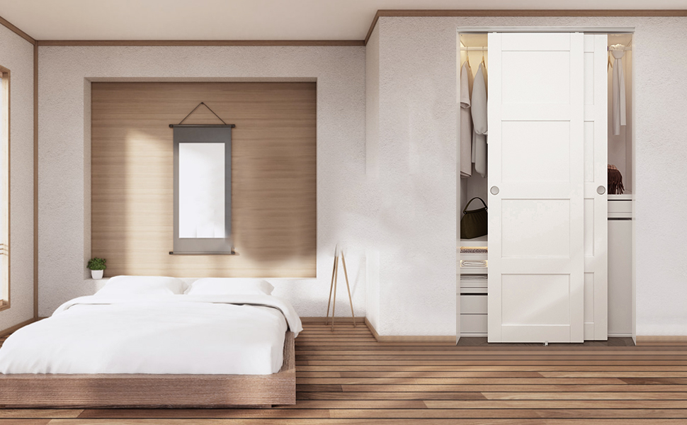 SongYung Bypass Sliding Door Hardware 60", Bypass Wardrobe