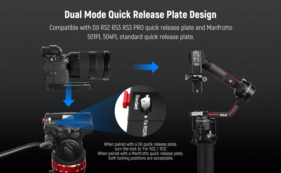 NEEWER 74" Pro Video Tripod with Fluid Head, All Metal Heavy Duty QR