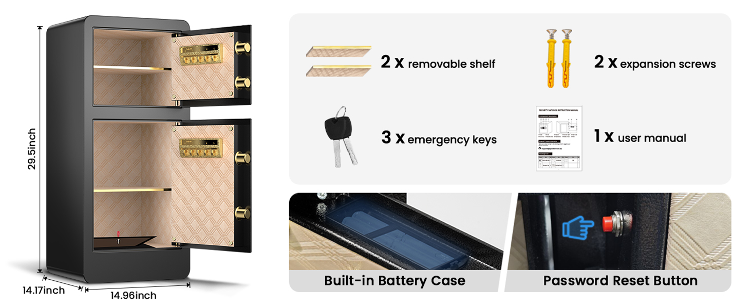 safety box home safes water fireproof