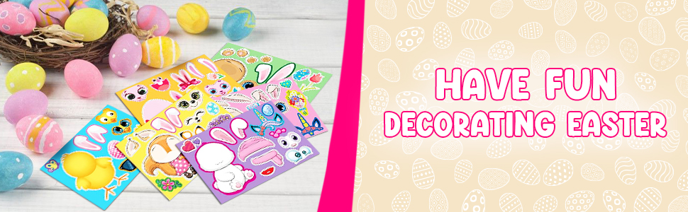 Make Your Own Easter Character Stickers