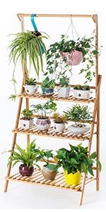 Bamboo 3-Tier Hanging Plant Stand