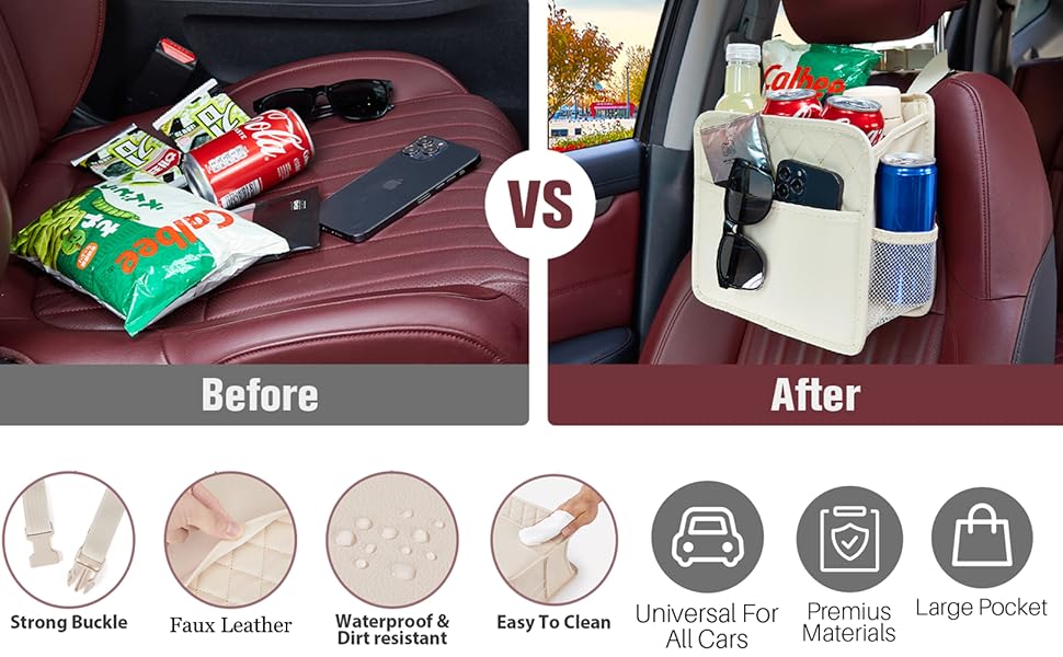 car storage organizer back of seat
