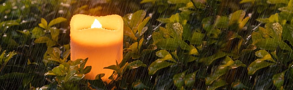 solar tea lights outdoor waterproof