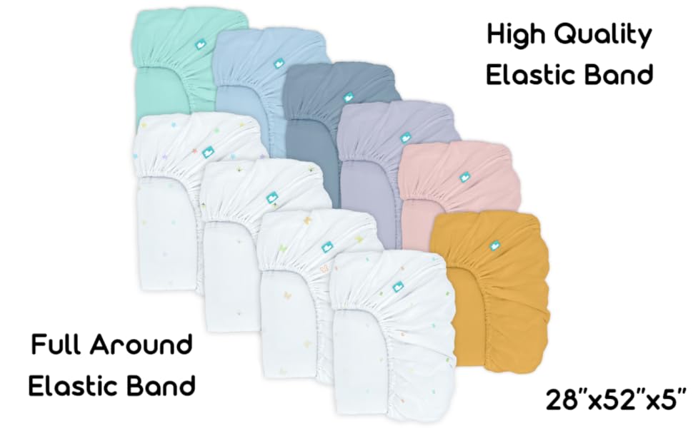 hugs & llamas 100 Organic Cotton Muslin Fitted Crib